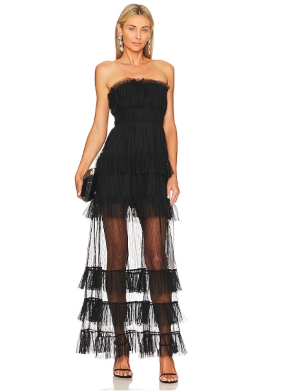 NWT Lovers and Friends Barlow Gown - Black - Picture 3 of 8